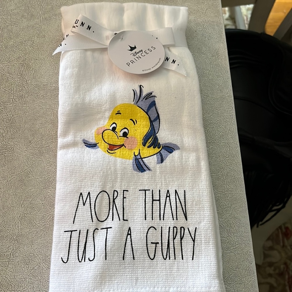 Rae dunn x Disney flounder dish towels NWT